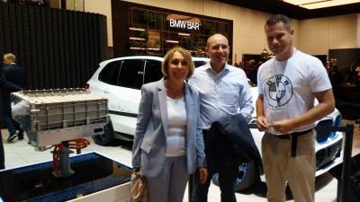 Besuch des Generalsekretrs Manfred Pentz und der wirtschaftspolitischen Sprecherin der CDU-Fraktion im Rmer, Christiane Loizides, auf der IAA am 12.09.2019.